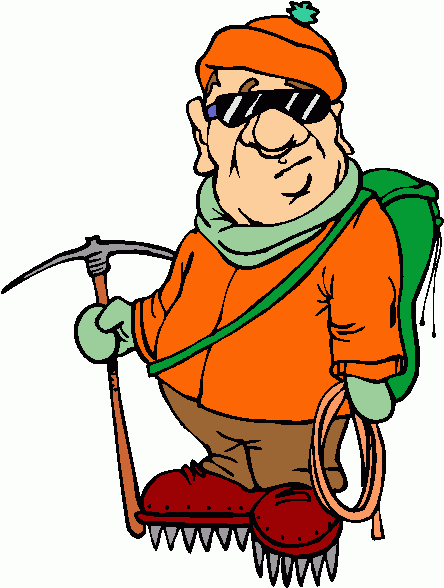 Mountain Climbing Clip Art.