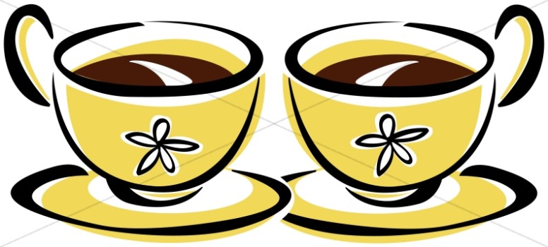 Two Coffee Cups Clipart.