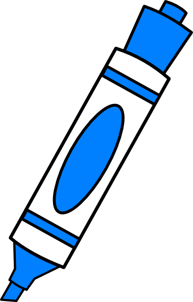 Blue Color Marker Clip Art at Clker.com.