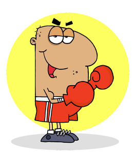 Boxer Clipart Image.