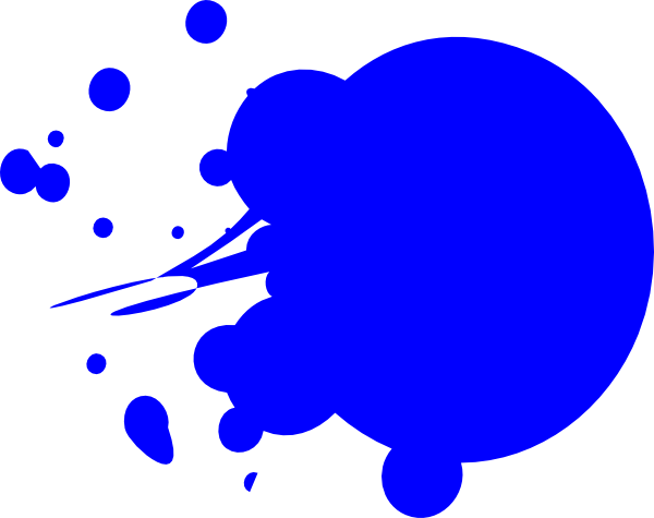 Clipart Cartoon Blue Dot People.