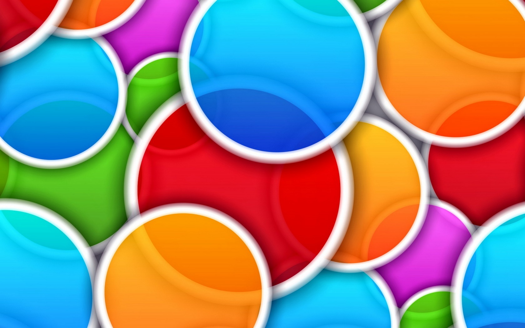 Download Wallpaper circles, abstraction, background, colors.