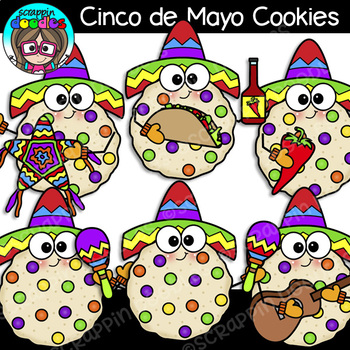 Cinco de Mayo Cookies Clipart {Scrappin Doodles Clipart}.