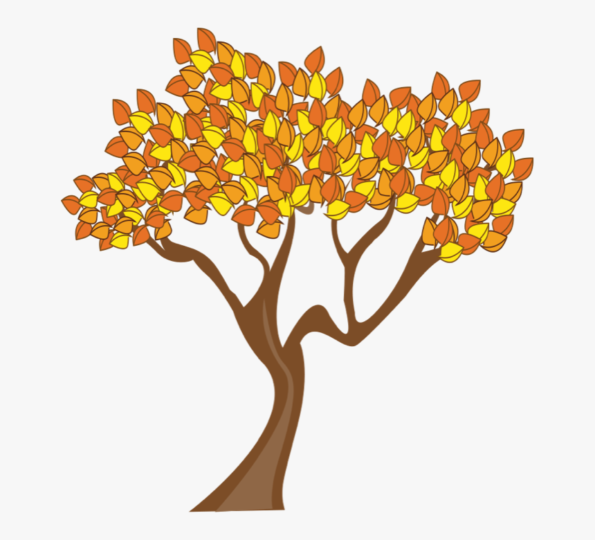 Tree In Autumn Clipart, HD Png Download , Transparent Png.