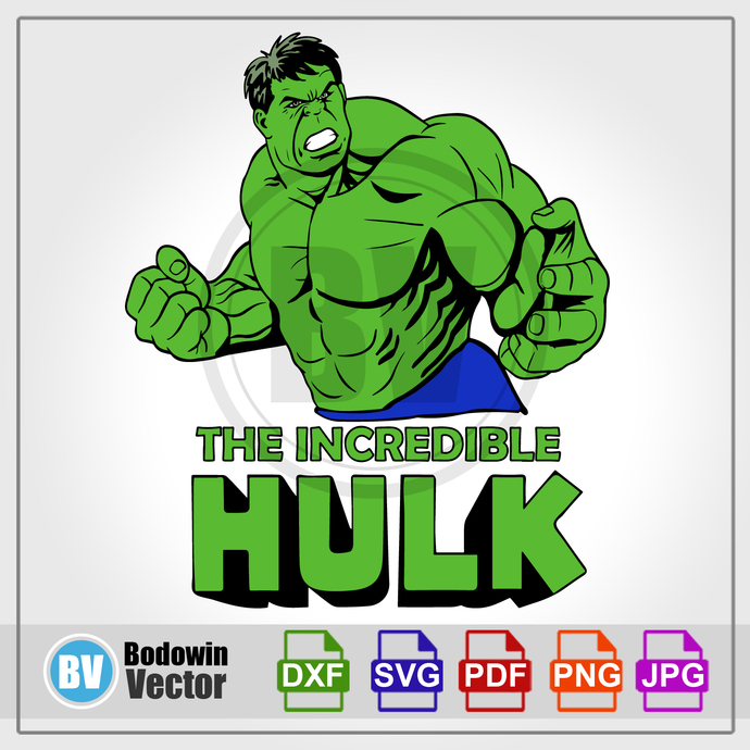 Hulk SVG / Instant Download / Digital Clipart / Cutting Files / Cricut /  Silhouette Cameo / (SVG, DXF, PNG, JPG, PDF).