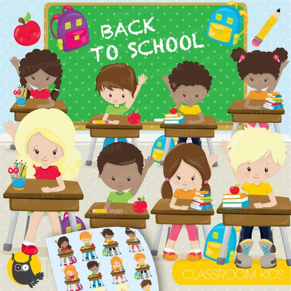 BUY 20 GET 10 OFF Classroom kids school clipart, clipart.