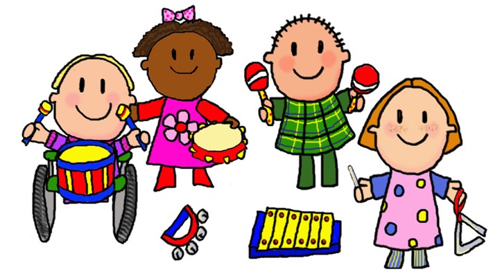 Kids Music Class Clipart.