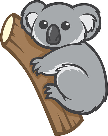 Vector and cute sleeping koala clipart 3 favorite.