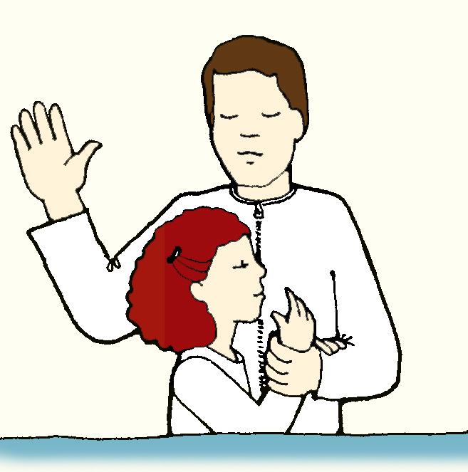 LDS Baptism Clip Art N2 free image.