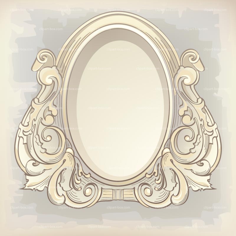 CLIPART MIRROR FRAME.