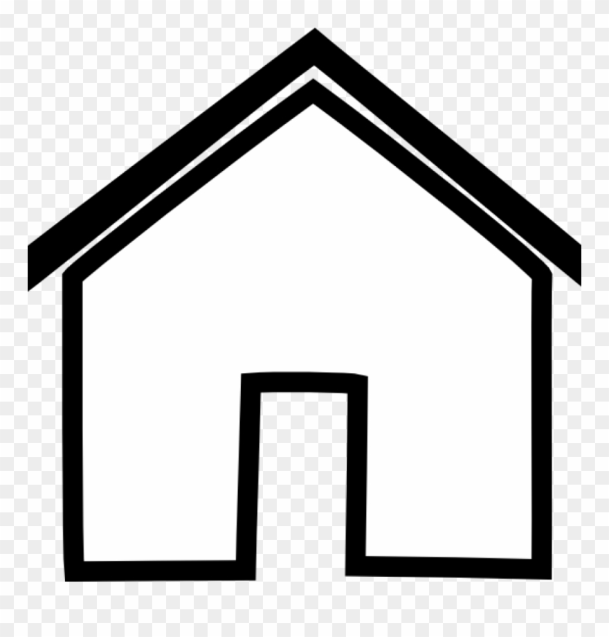 House Outline Clipart Black Clip Art At Clker Vector.