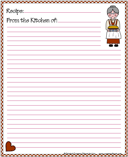 Free Printable Recipe Cards.