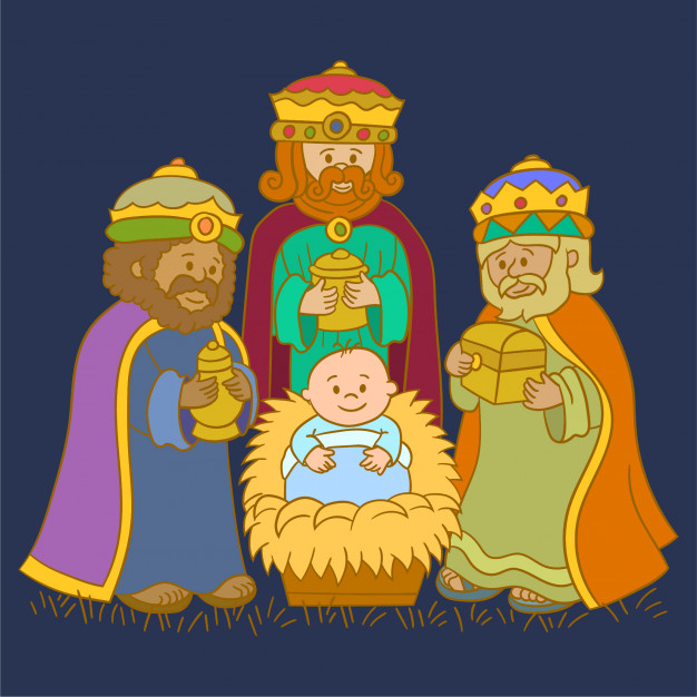 Three kings group Vector.