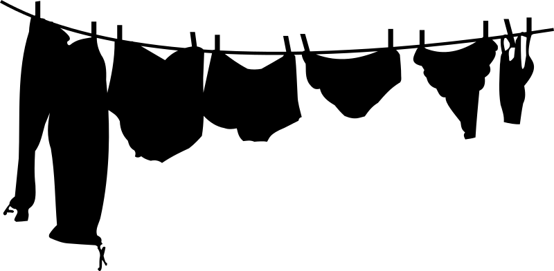 clothesline BW.