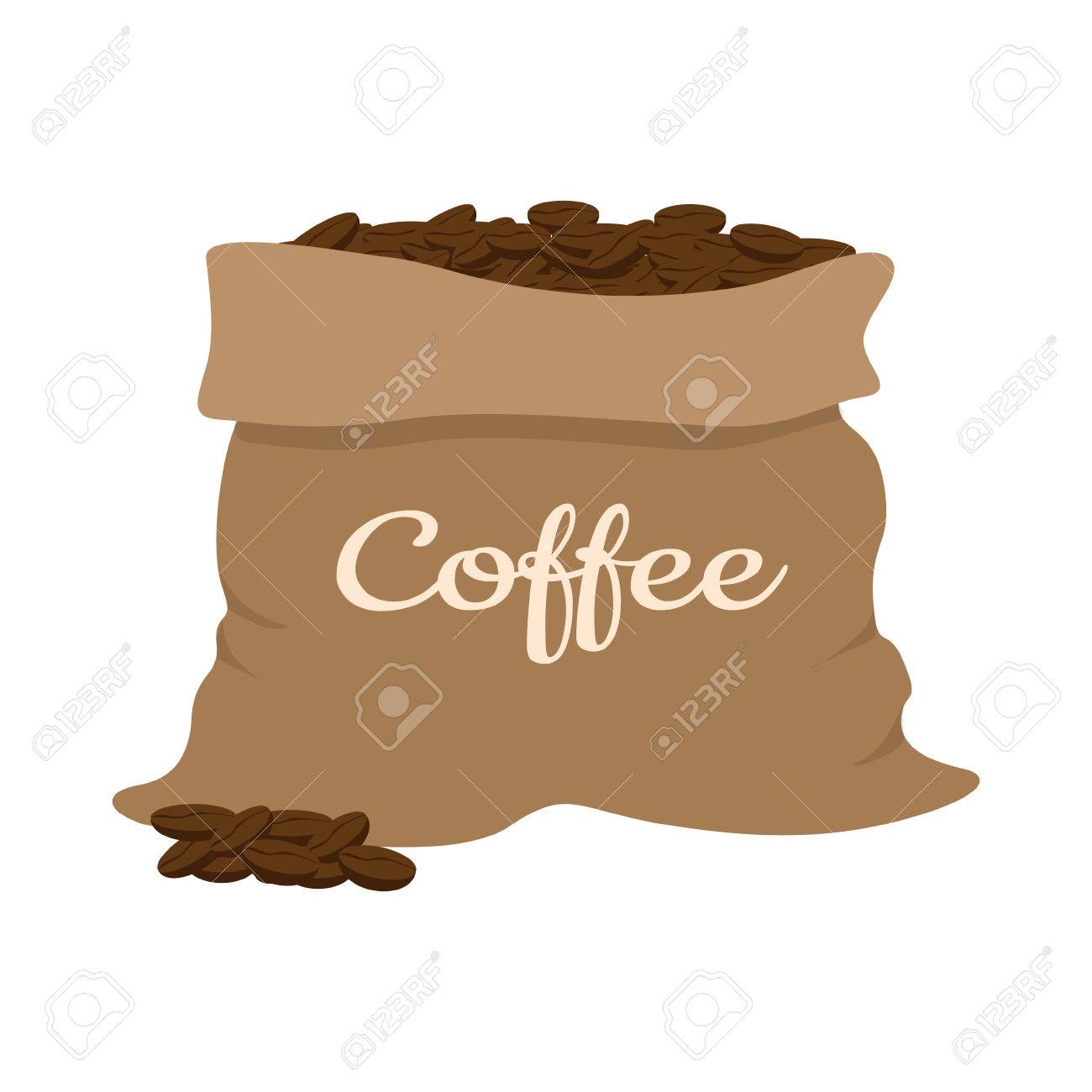 Coffee Bean Bag Clipart & Free Clip Art Images #28132.