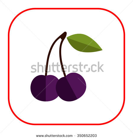 Bird Cherry Icon Stock Vector 366931649.