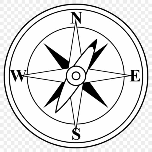 Compass Clipart Black And White Compass Free Clip Art.