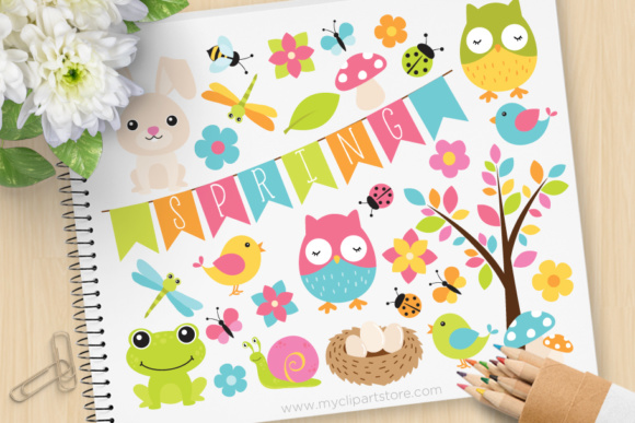 Spring Critters Clipart.