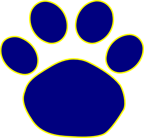 Jaguar Paw Print In Gold Clip Art Vector Online clipart.