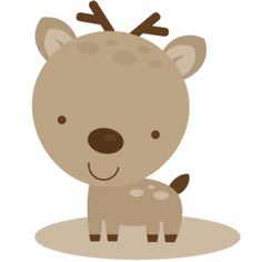 Cute Baby Deer Animals Clipart.