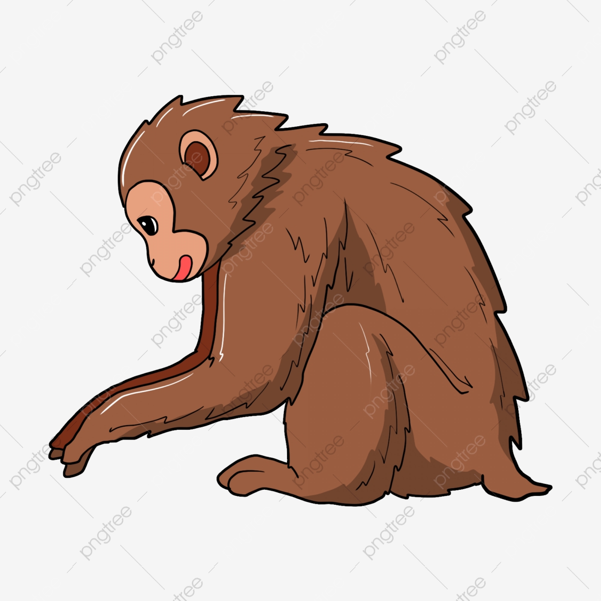 Cute Monkey, Monkey Clipart, Cute Clipart, Monkey PNG Transparent.