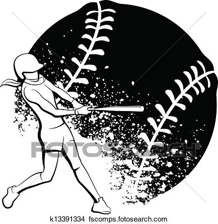 Girls Softball Clipart & Free Clip Art Images #13544.