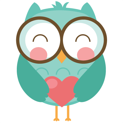 Cute Valentine Owl Clipart.