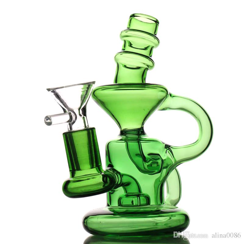 2019 Mini Recycler Glass Bong Oil Rig Classic Design Dab Rigs Tall 5.2 13cm  Little Recycler Dab Rig Water Bongs From Alina0086, $11.46.