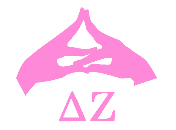 Delta Zeta Hand Sign Decal.