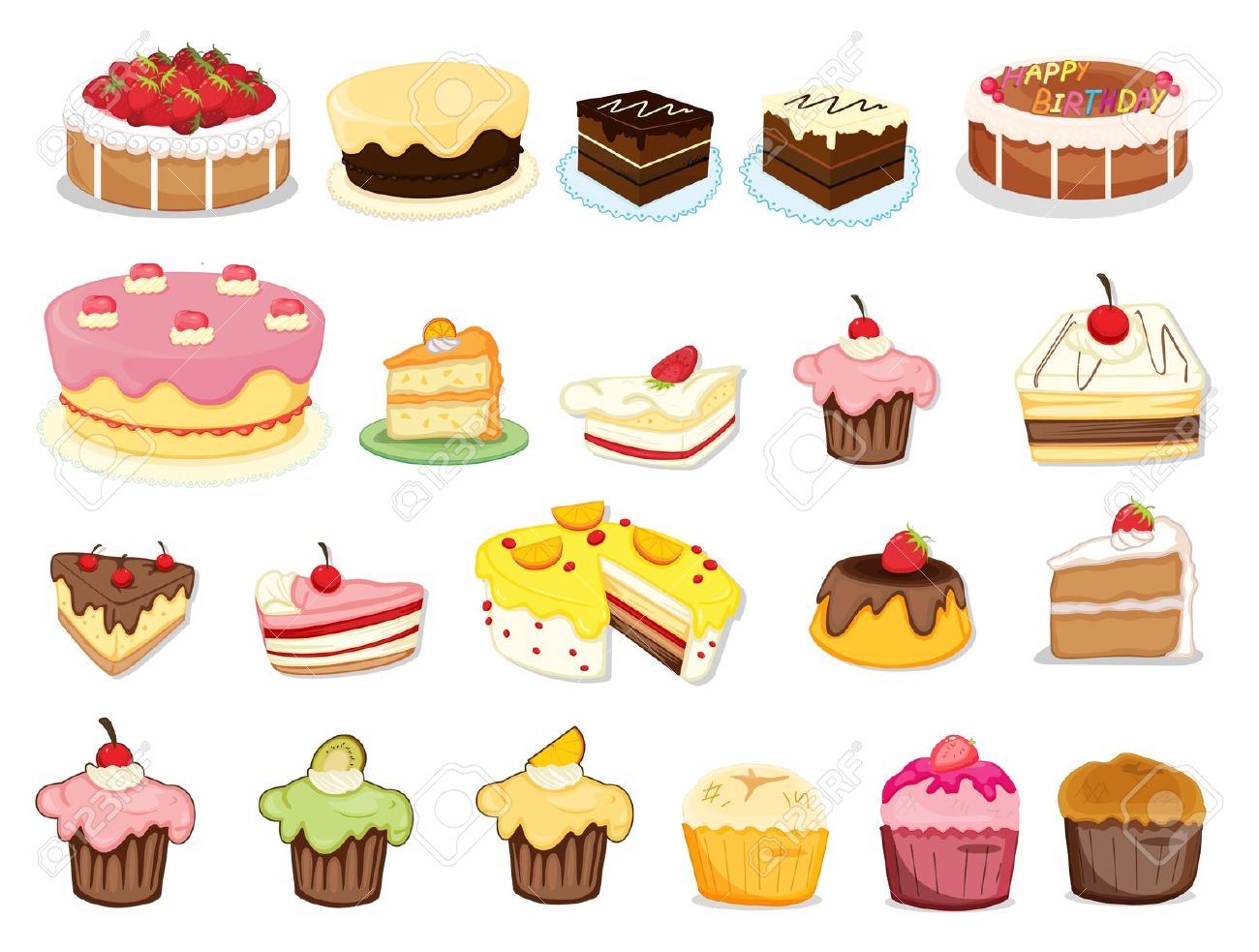 Desserts clipart.