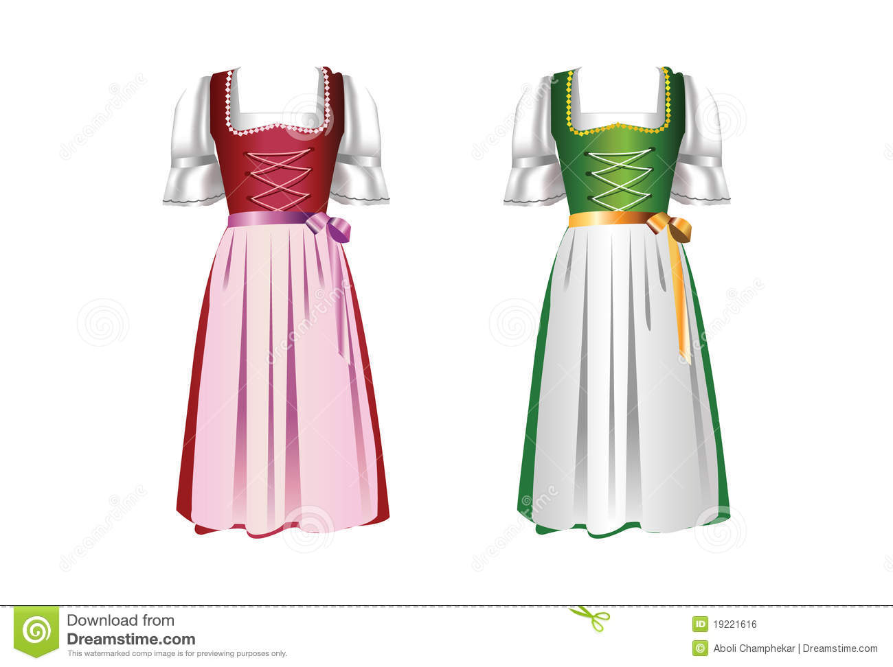 Dirndl clipart.