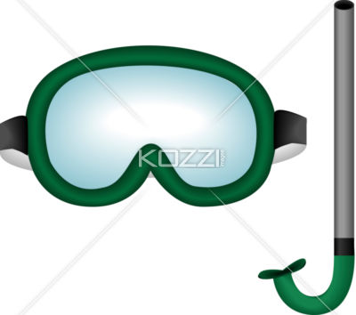 Scuba Diving Goggles Clip Art.