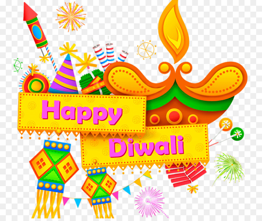 Happy Diwali Text clipart.