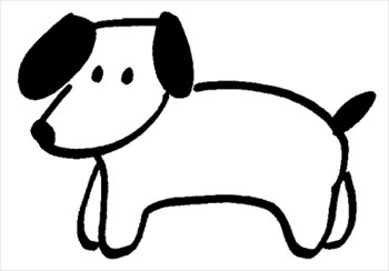 Dog outline clipart clip art dogs 2.