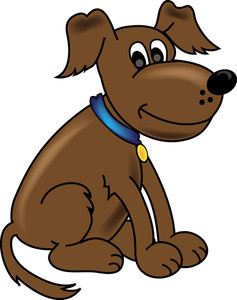 1197 Cute Dog free clipart.