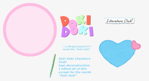 Doki Doki Literature Club Logo PNG Images, Transparent Doki.