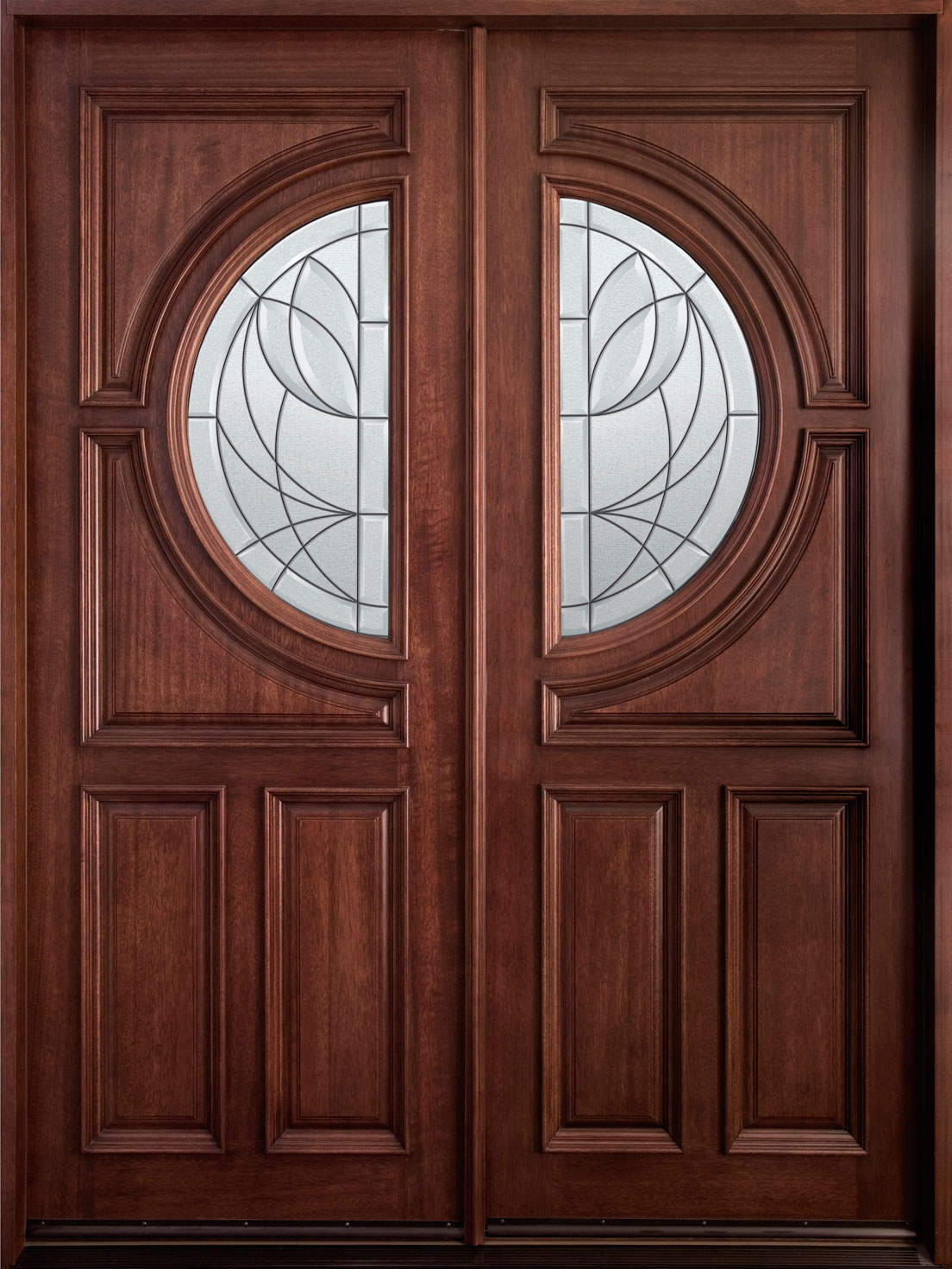 Wooden double door clipart.