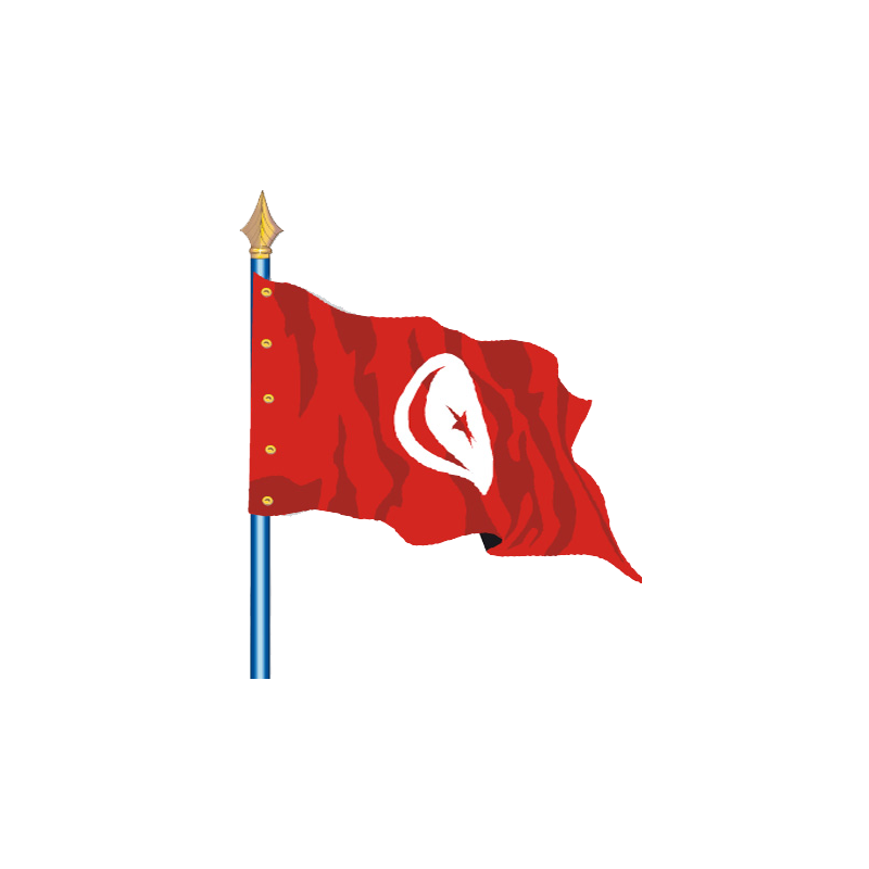 Drapeau Tunisie.