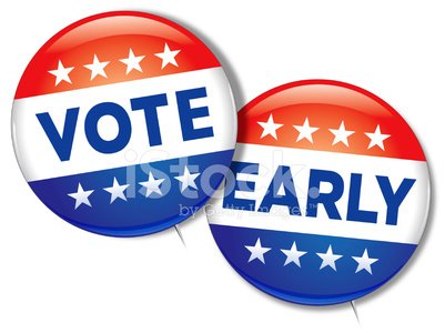 Vote Early Clipart Image.