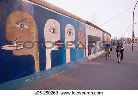 Stock Photo of Berlin Wall. East side gallery. Berlin. Germany a05.