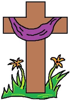 Easter Cross Clip Art.