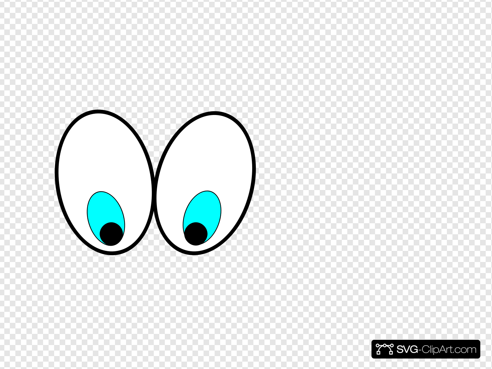 Cartoon Eyes(looking Down) Clip art, Icon and SVG.