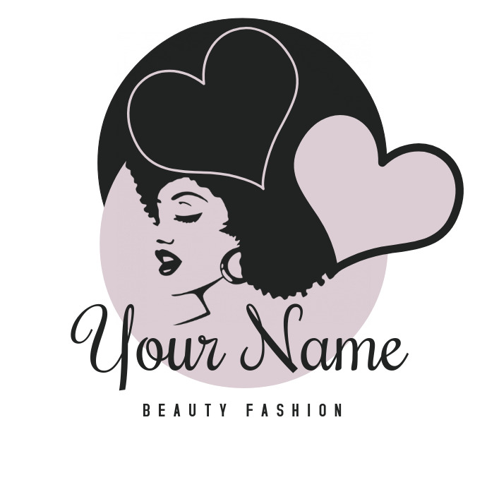 Beauty Fashion Salon Logo Template.