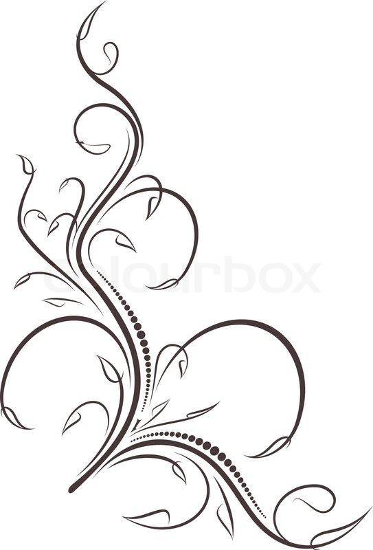 Filigree Design Clip Art N2 free image.