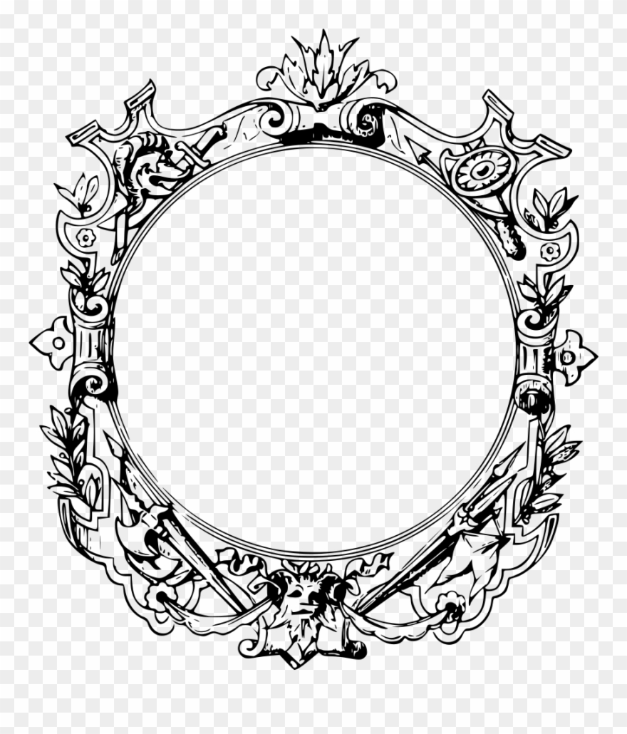 Decorative Borders Filigree Ornament Picture Frames.