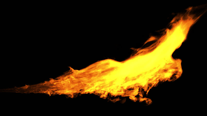 Loop Fire Rendered in Png Stock Footage Video (100% Royalty.