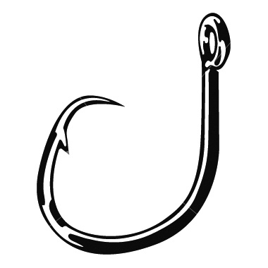 Fish hook clip art.