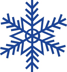 Snow flake clip art.