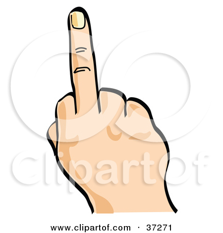 Flipping off clipart.