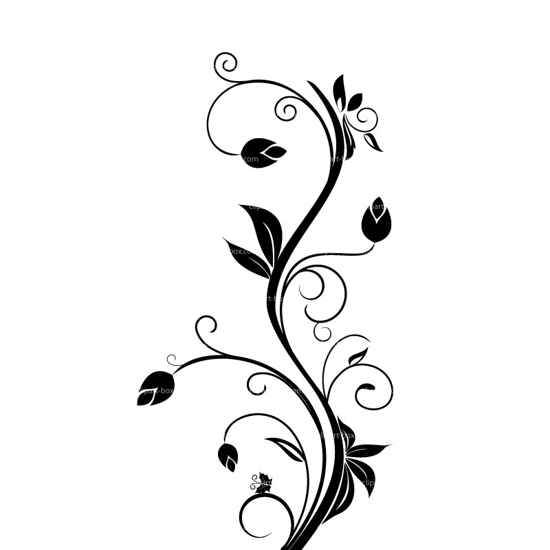 Floral clip art.